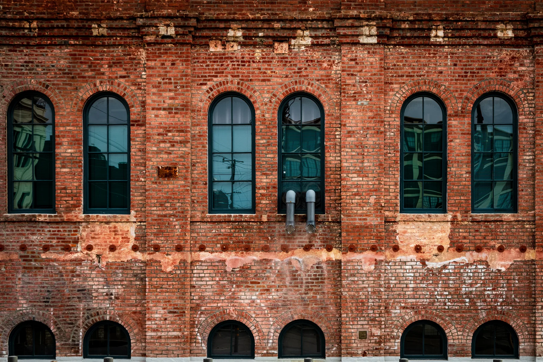 Historic brick architecture in San Francisco's Dogpatch neighborhood